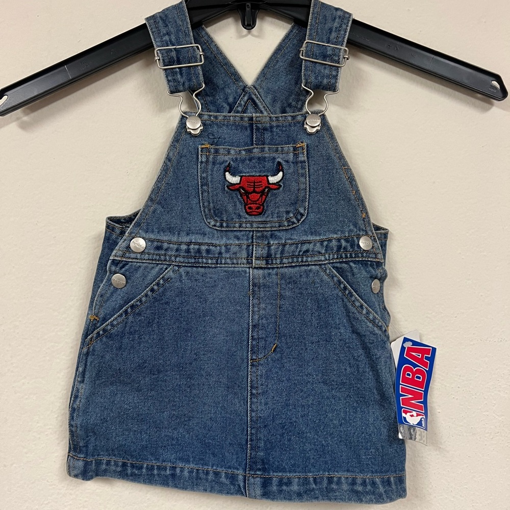 Chicago Bulls Toddler Overall Dress -New - Picture 8 of 8